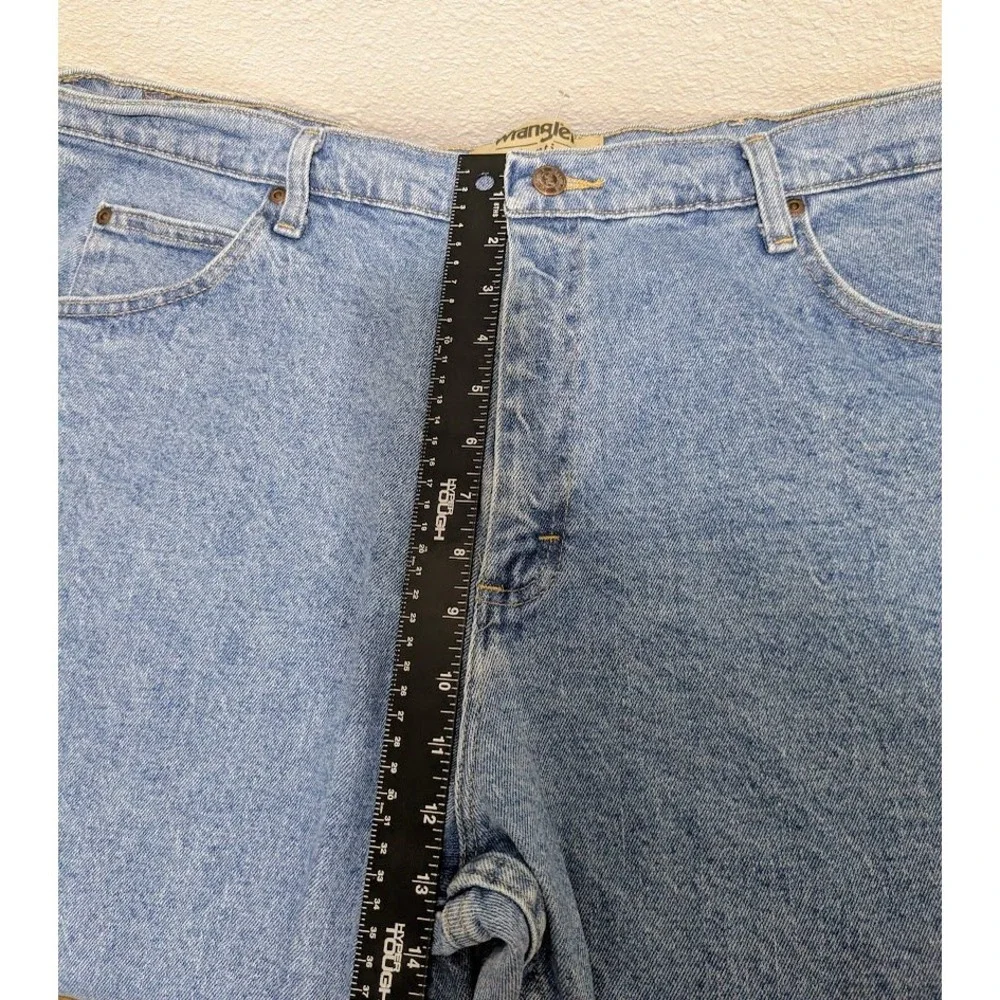 Wrangler Authentics Mens Straight Leg Jeans Blue Denim 40x30 Medium Wash